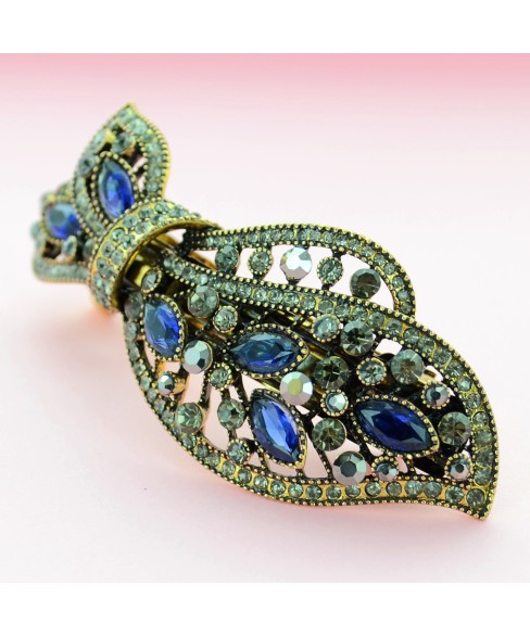 Cubiczirconia Bow Knot Double Clip Barrette