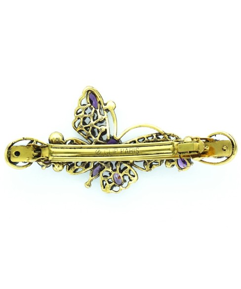 Luxurious Cubiczirconia Butterfly Barrette