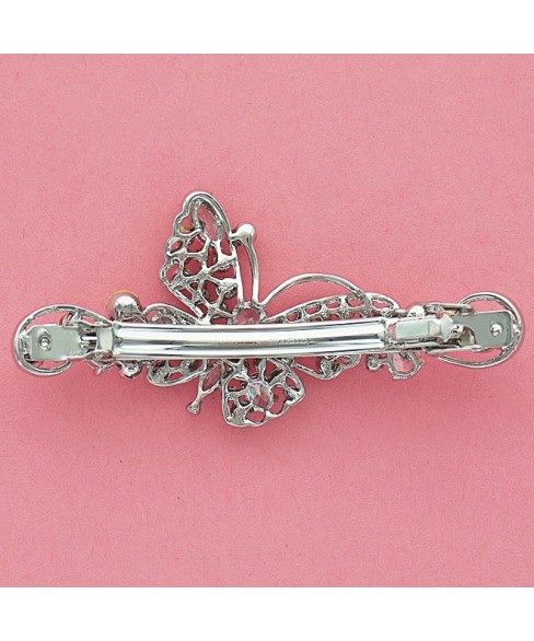 Luxurious Cubiczirconia Butterfly Barrette