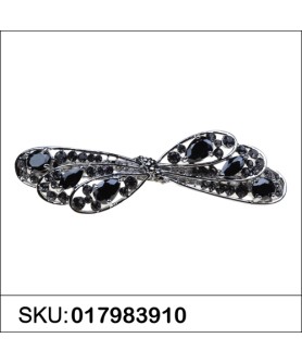 Vintage Inspired CubicZirconia Barrette Clip Paris