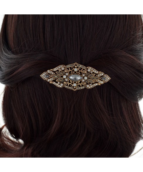 Vintage Style Crystal Barrette (France Clip)