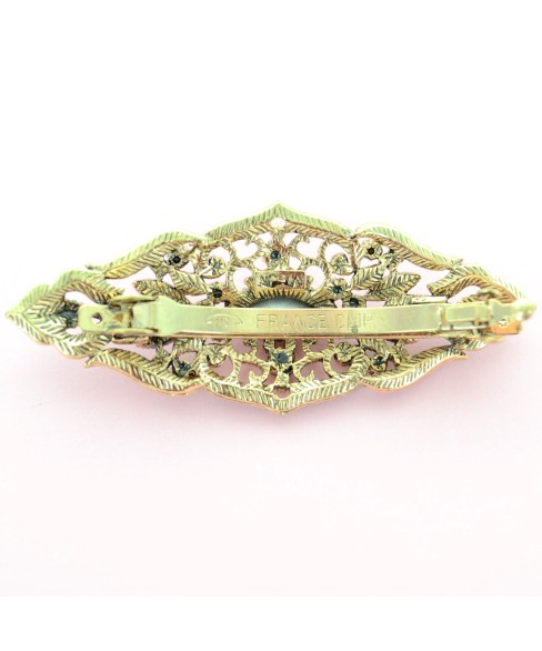 Vintage Style Crystal Barrette (France Clip)