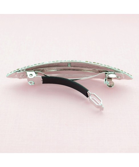 Lavish Austria Crystal Oblong Barrette