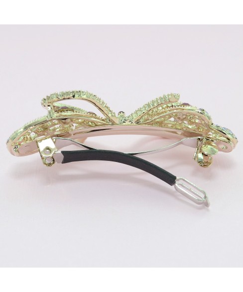 Australian Crystal Embellished Bow Barrette