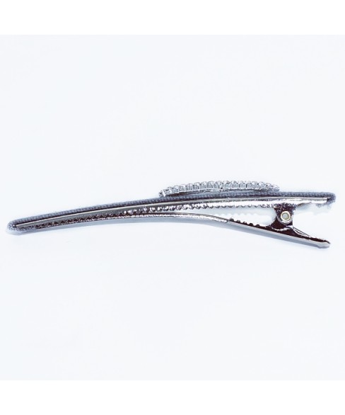 Crystal Cutout Diamond Alligator Clip