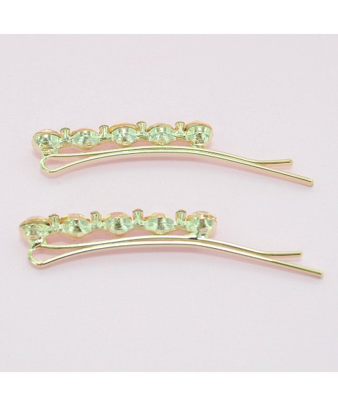 2-Pack Dazzling Row Crystal Barrettes