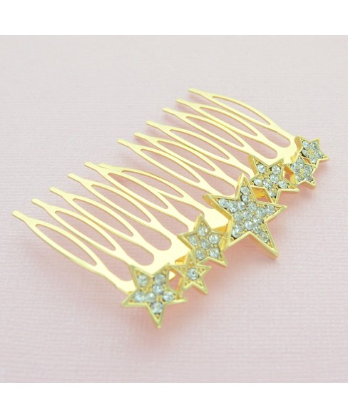 Crystal Star Hair Comb