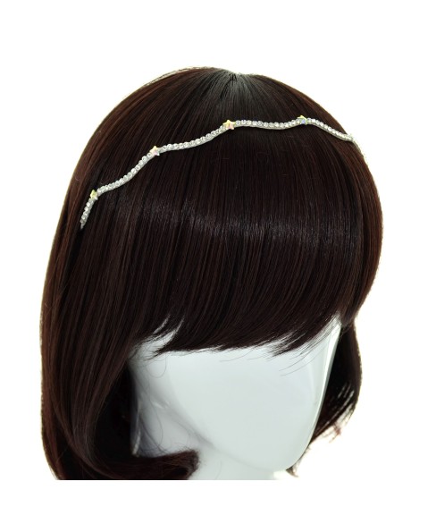 Skinny Wave Crystal Star Headband