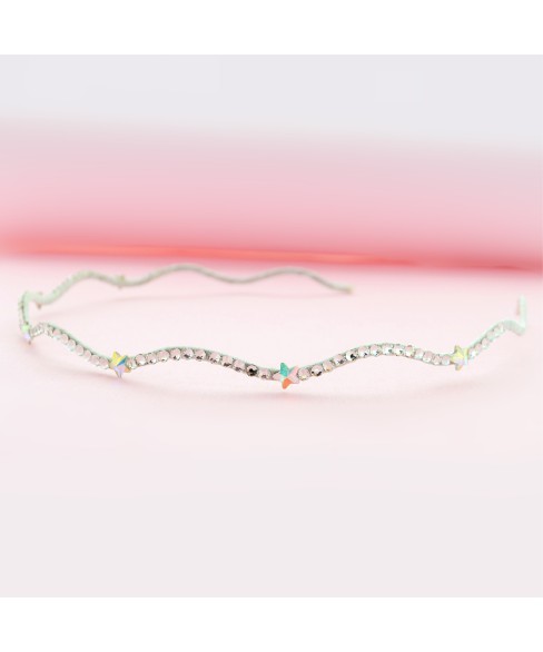 Skinny Wave Crystal Star Headband