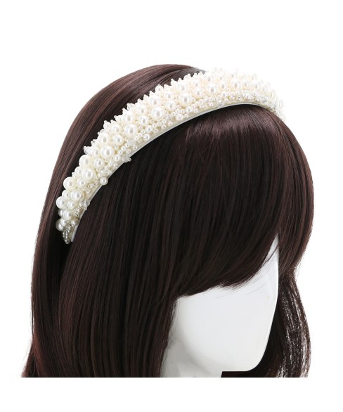 Imitation Pearl Velvet Headband