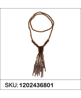 Crystal Tassel Necklace,, White