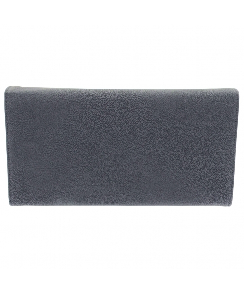Bow Textured Faux Leather Wallet On A Chain