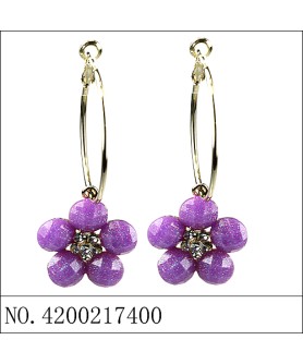 Earrings Purple