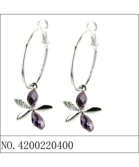 Earrings Purple