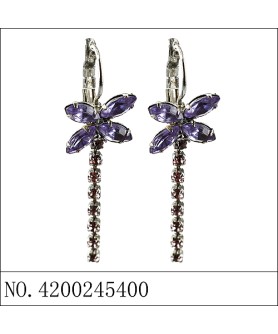 Earrings Purple