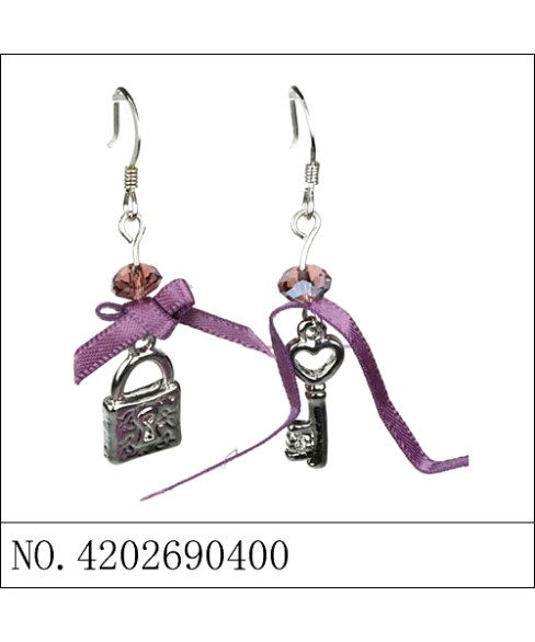 Earrings Purple