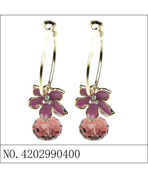 Earrings Purple