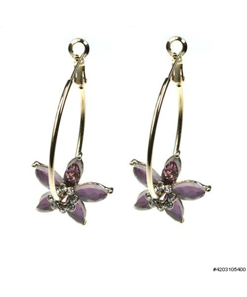 Earrings Purple