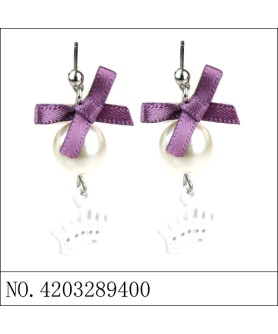 Earrings Purple