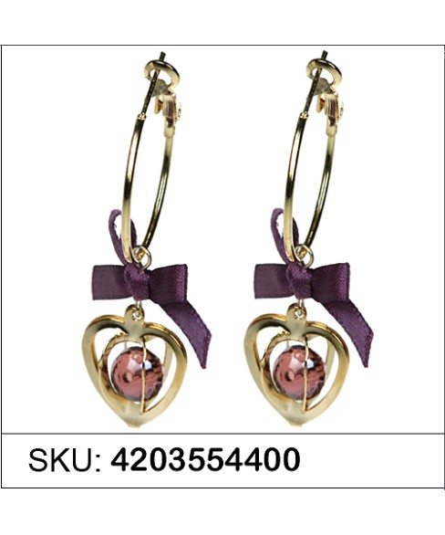 Earrings Purple