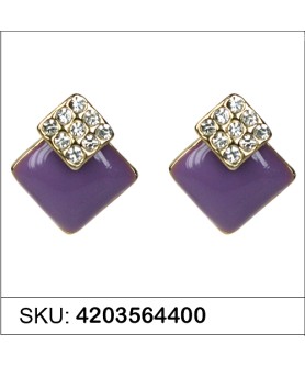 Earrings Purple