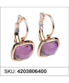 Earrings Purple