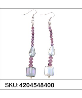 Earrings Purple