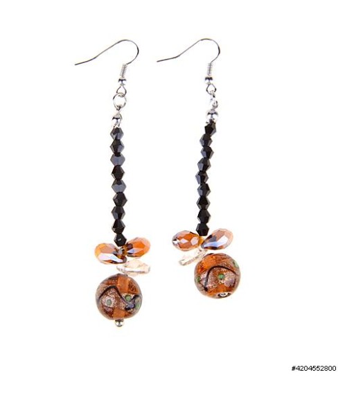 Earrings Brown