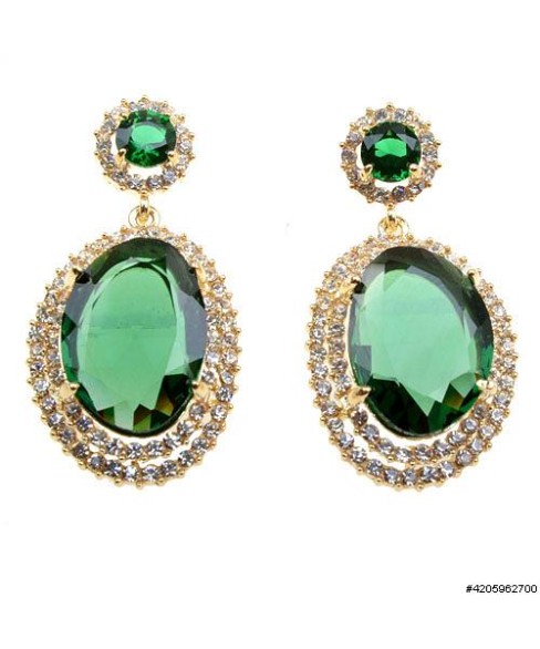 Earrings Green