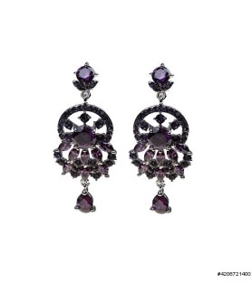 Earrings Purple