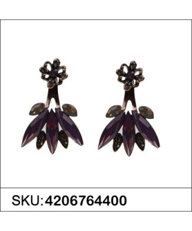 Earrings Purple