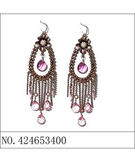 Earrings Purple