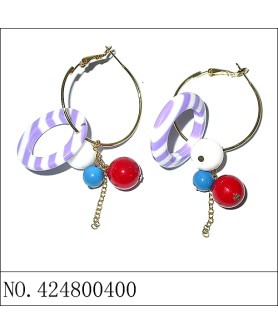 Earrings Purple