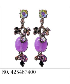 Earrings Purple