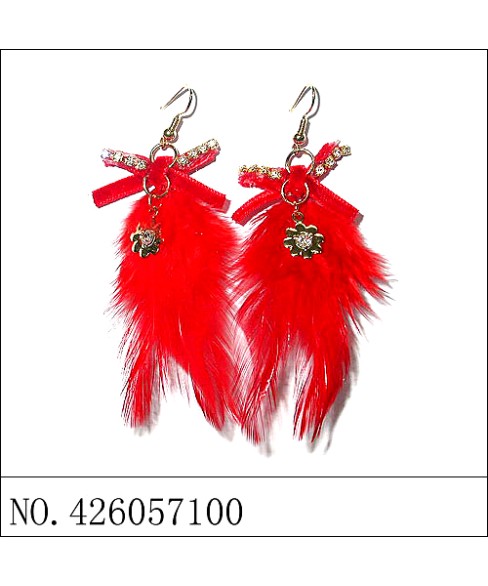 Earrings Red