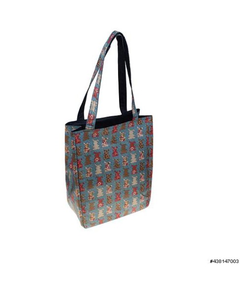 Reversible Nylon Shopping Tote Bag