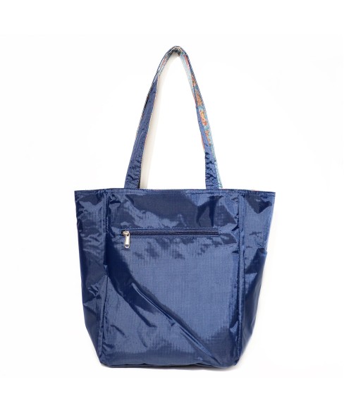 Reversible Nylon Shopping Tote Bag