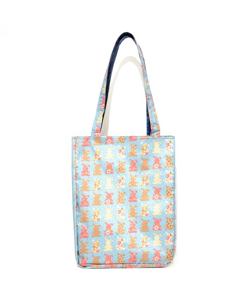 Reversible Nylon Shopping Tote Bag