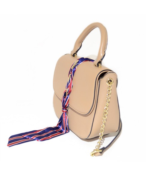 Ribbon Top Handle Satchel