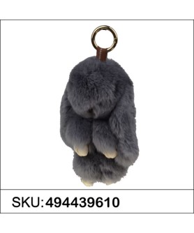 Genuine Rabbit Fur Bag Charm