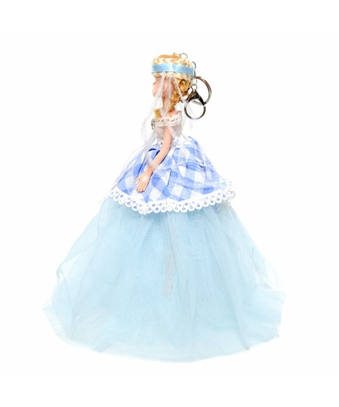 Pretty Doll In Victorian Style Dress Key Chain