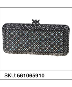 Crystal-Embellished Evening Clutch