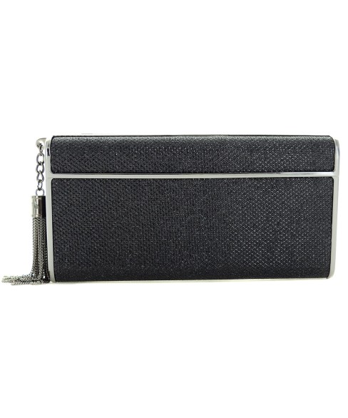 Glitter Pull Tassel Open Box Clutch