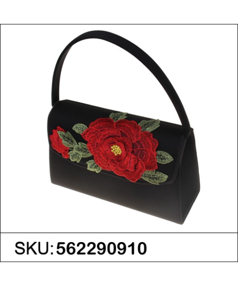 Vintage Classic Flower Embroidered Clutch Bag