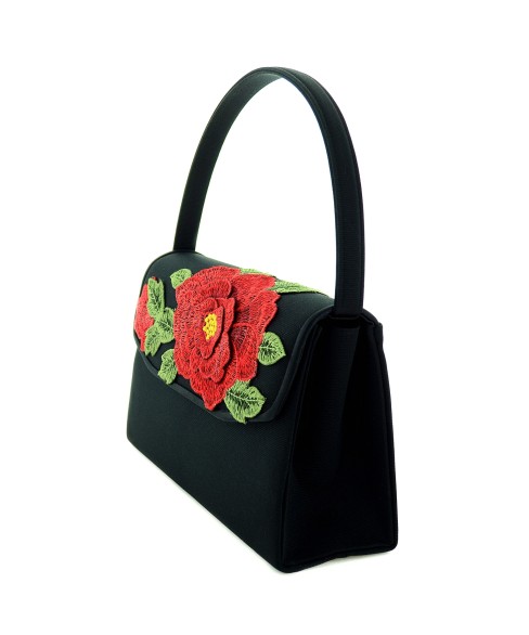 Vintage Classic Flower Embroidered Clutch Bag