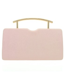 Glitter Metallic Top Handle Clutch