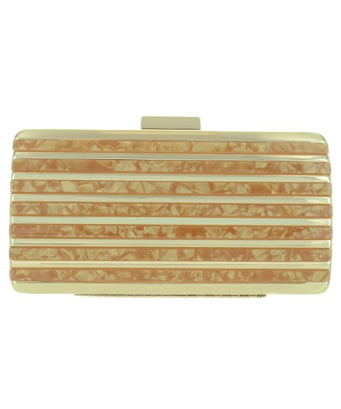 Marble Cut Acrylic Clutch