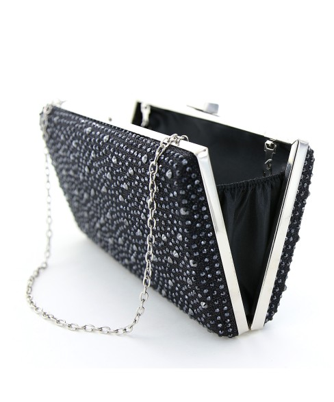 Glitter Crystal Rhinestone All Over Evening Clutch