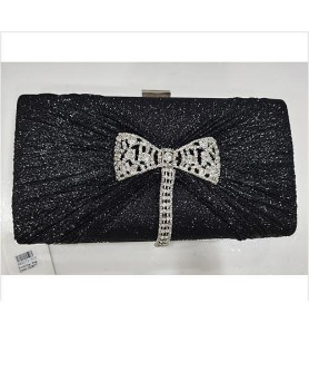 Glitter Rhinestone Bow Evening Clutch Purses